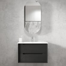 Byron 750mm Wall Hung Single Vanity with Ceramic Countertop